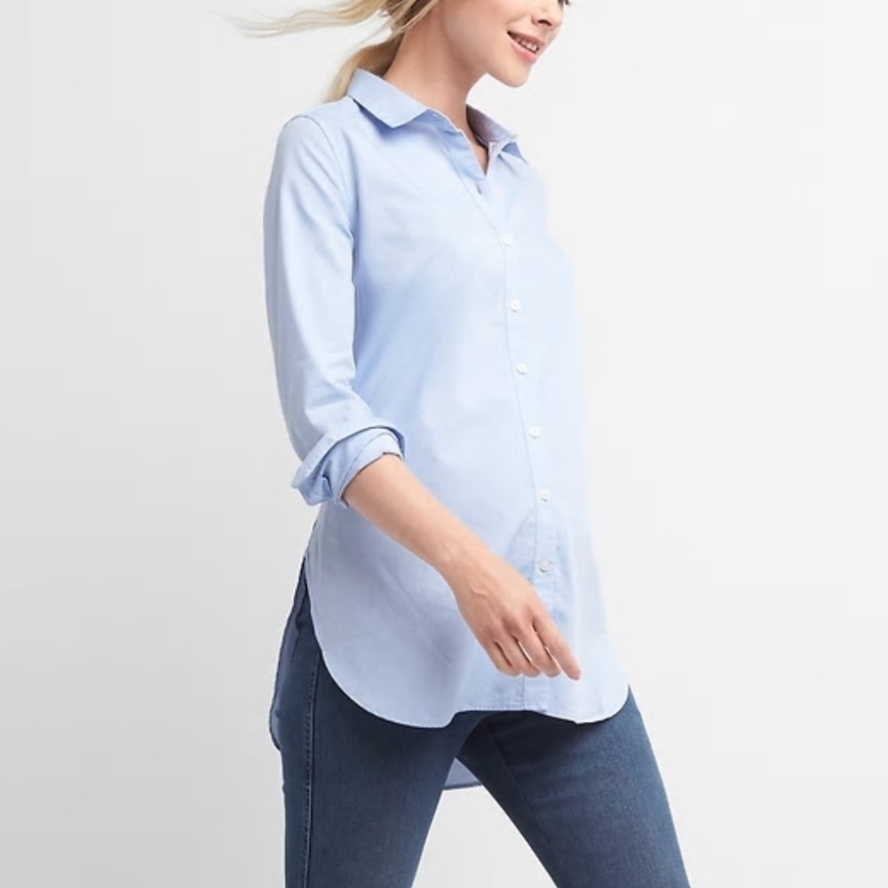 Gap Maternity Tailored Oxford Shirt - XL